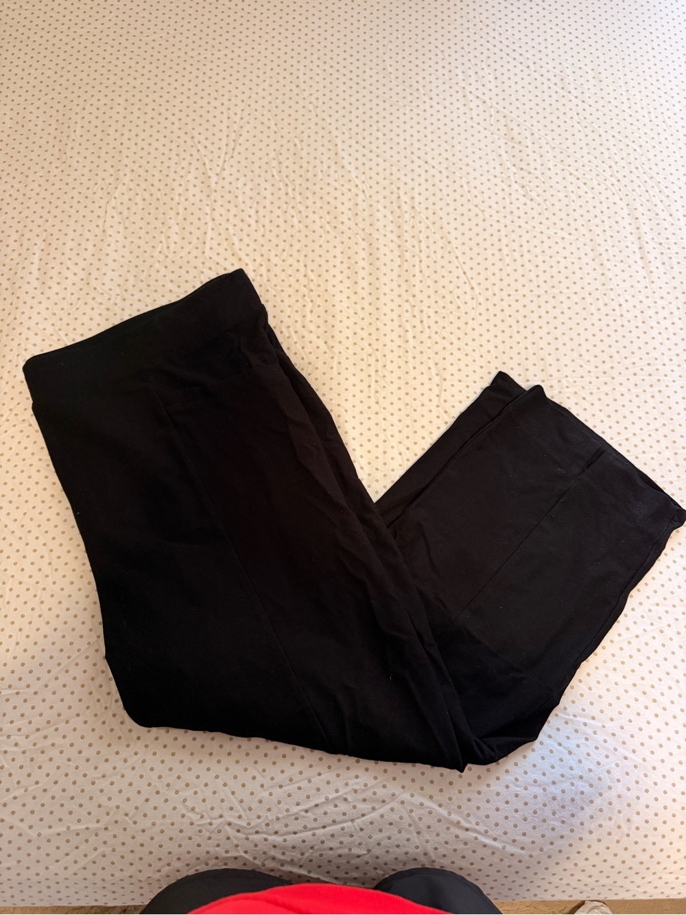 MarlaWynne Black Straight-Leg Pants